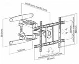 Cavus Muursteun dubbele arm 37-70''