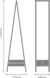 Brabantia Linn Kledingrek Compact - Matt Black