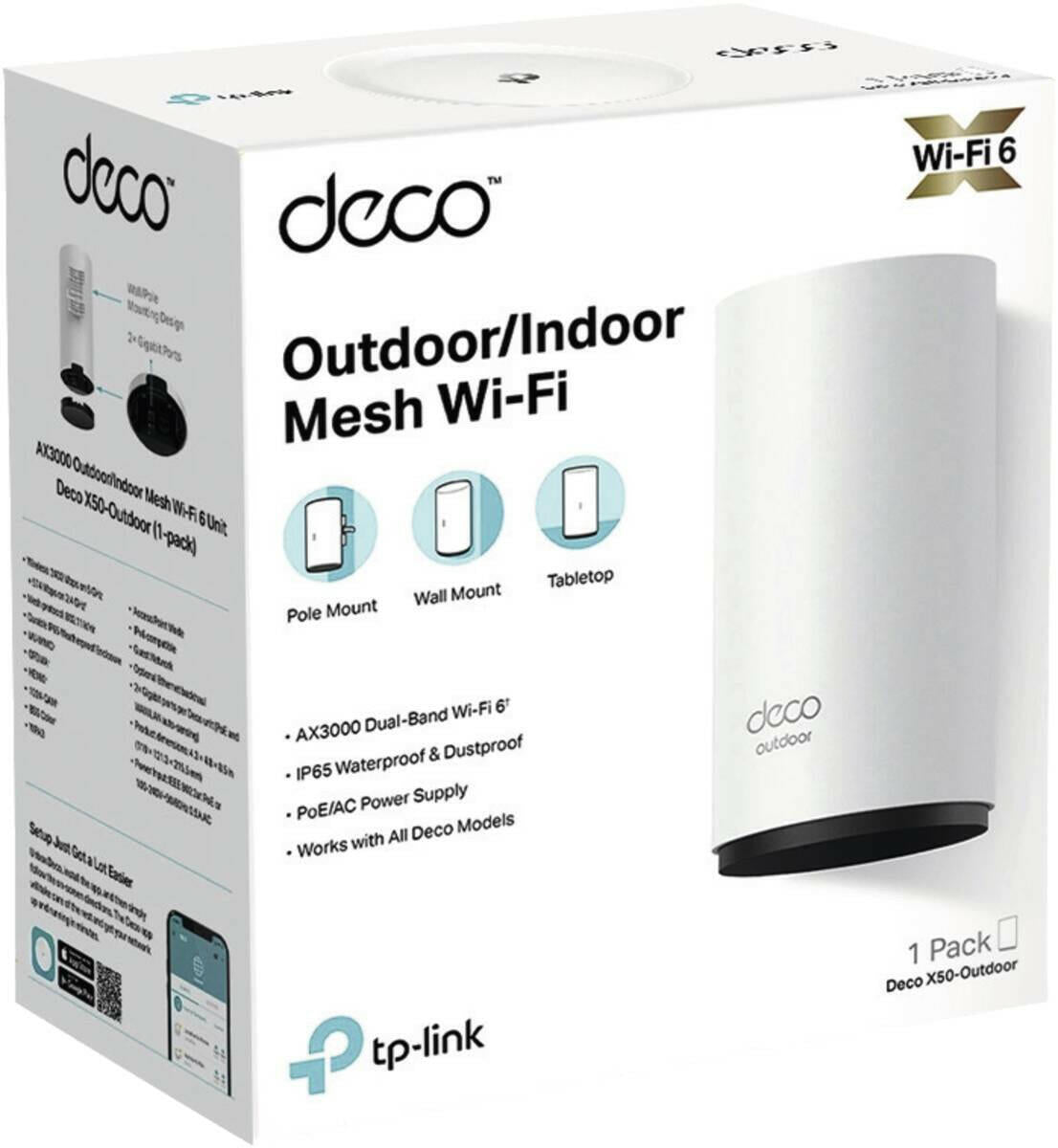 TP-Link Deco X50 Outdoor Mesh WiFi punt.