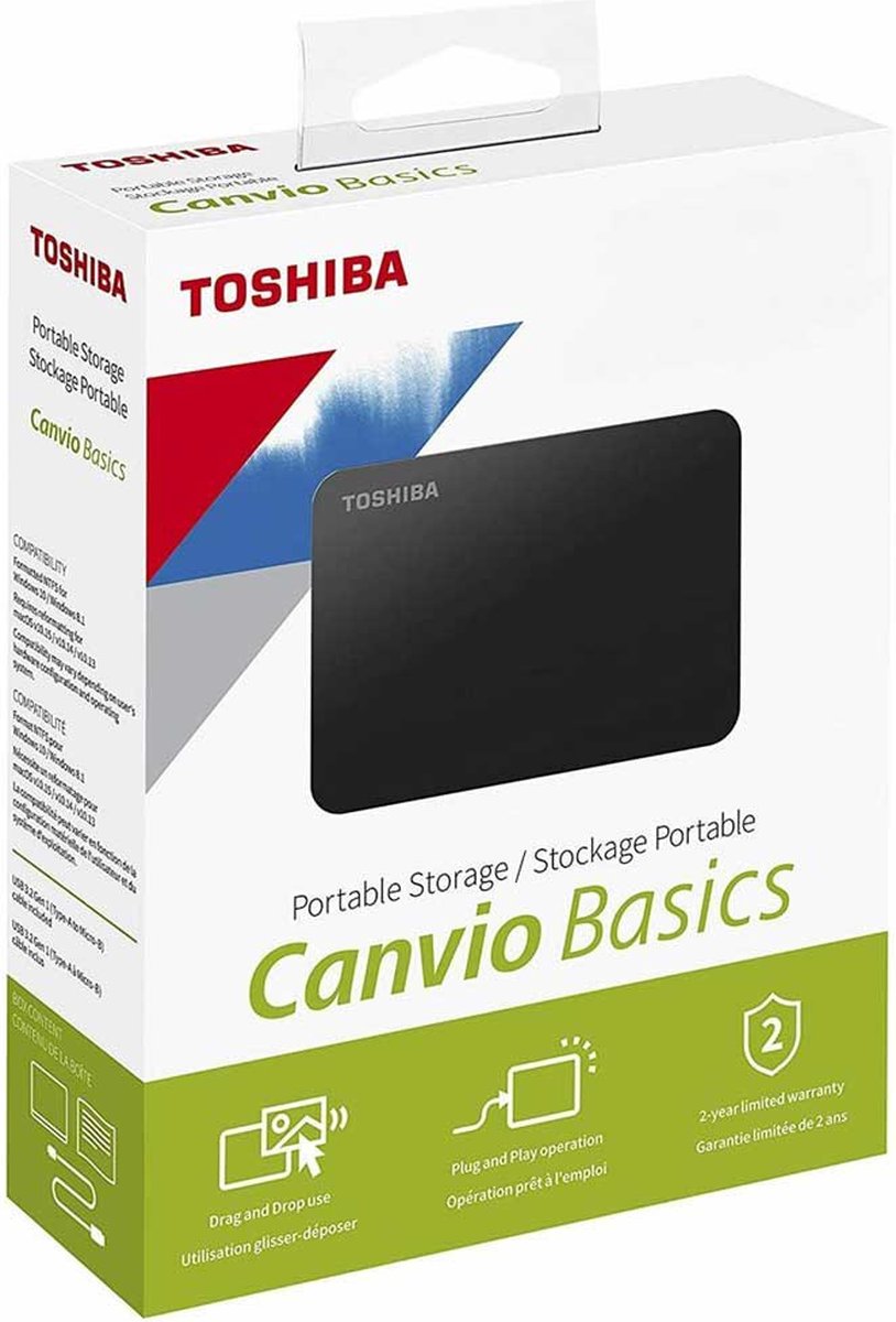 Toshiba Canvio Basics 2.5 2TB zwart