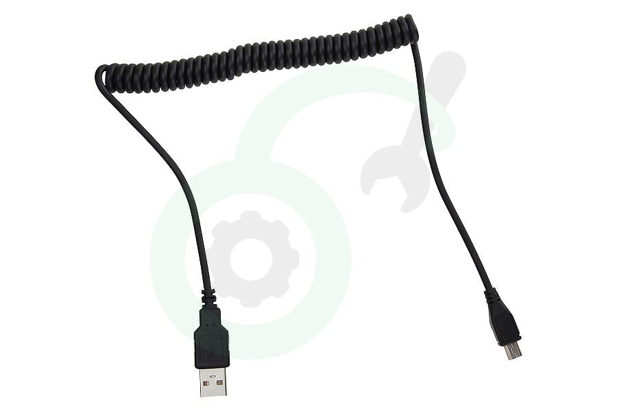 Spez USB-A to Micro USB spiraalkabel 1m zwart