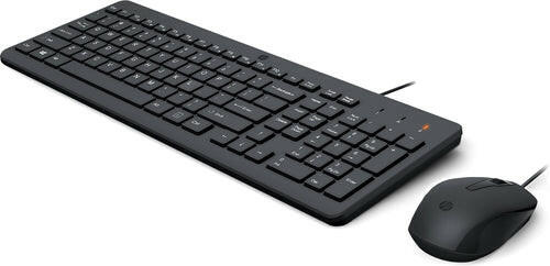 HP 150 Wired Keyboard + Mouse zwart
