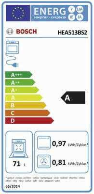 Bosch HEA513BS2 (alleen voor combinatie met elektrische kook