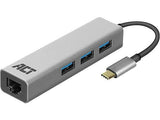 ACT AC7055 USB-C Hub 3.0 3x USB-A + LAN