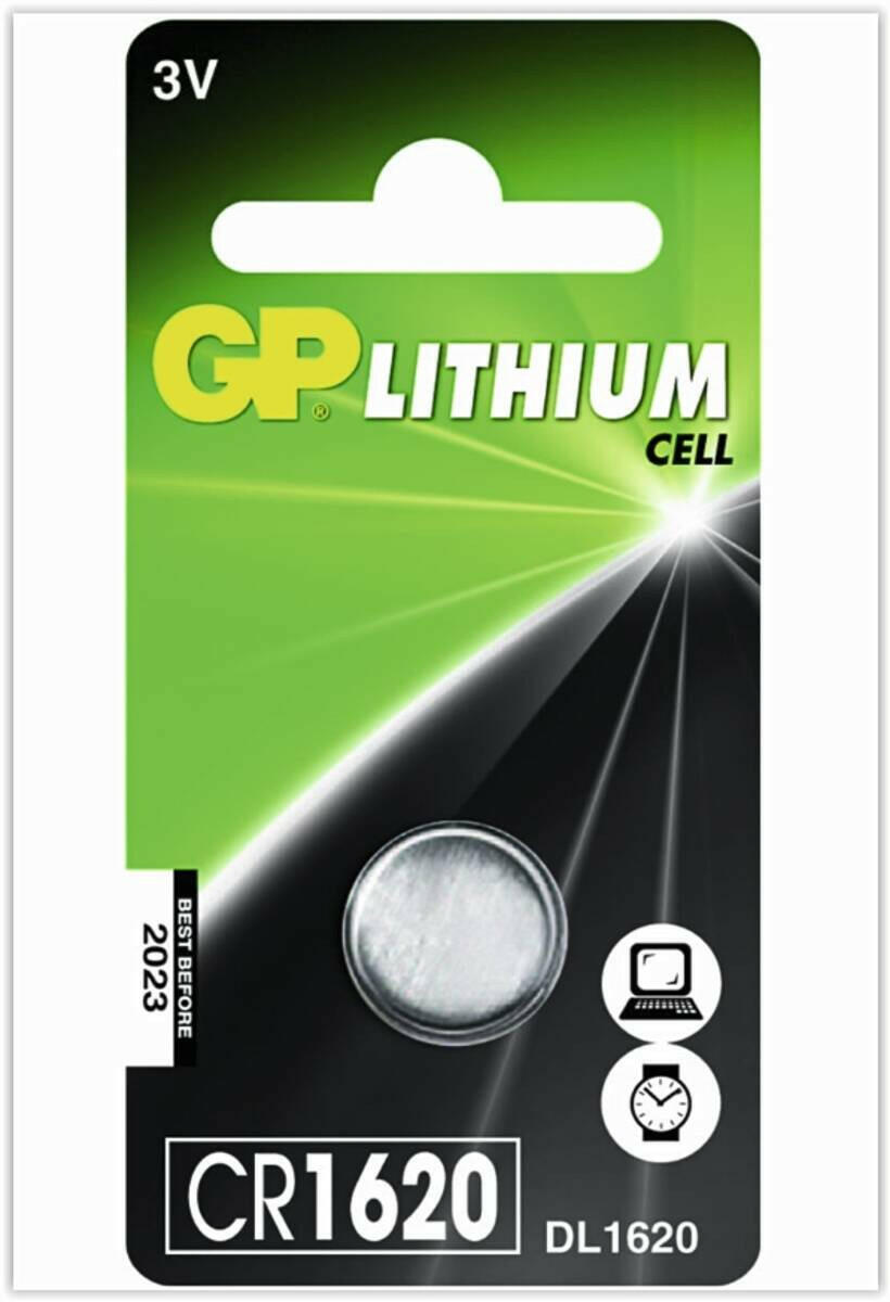 GP Battery GP KNOOPCEL LITH. CR1620.