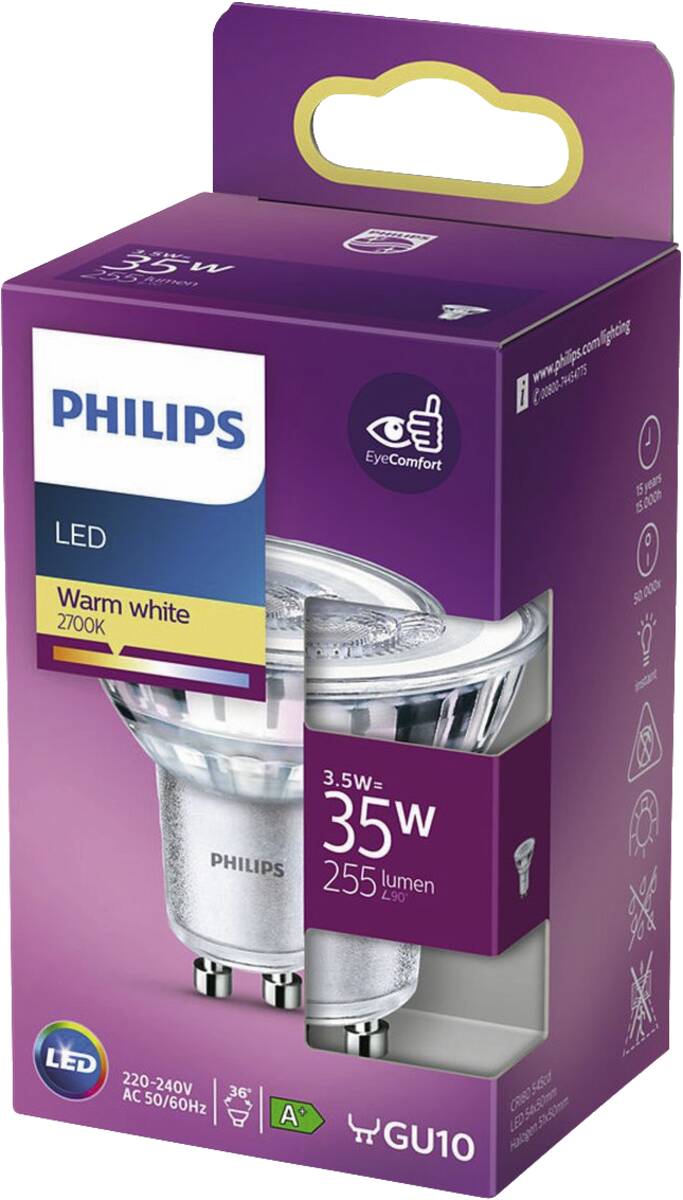 Philips LED classic 35W GU10 WW 36D ND SRT4