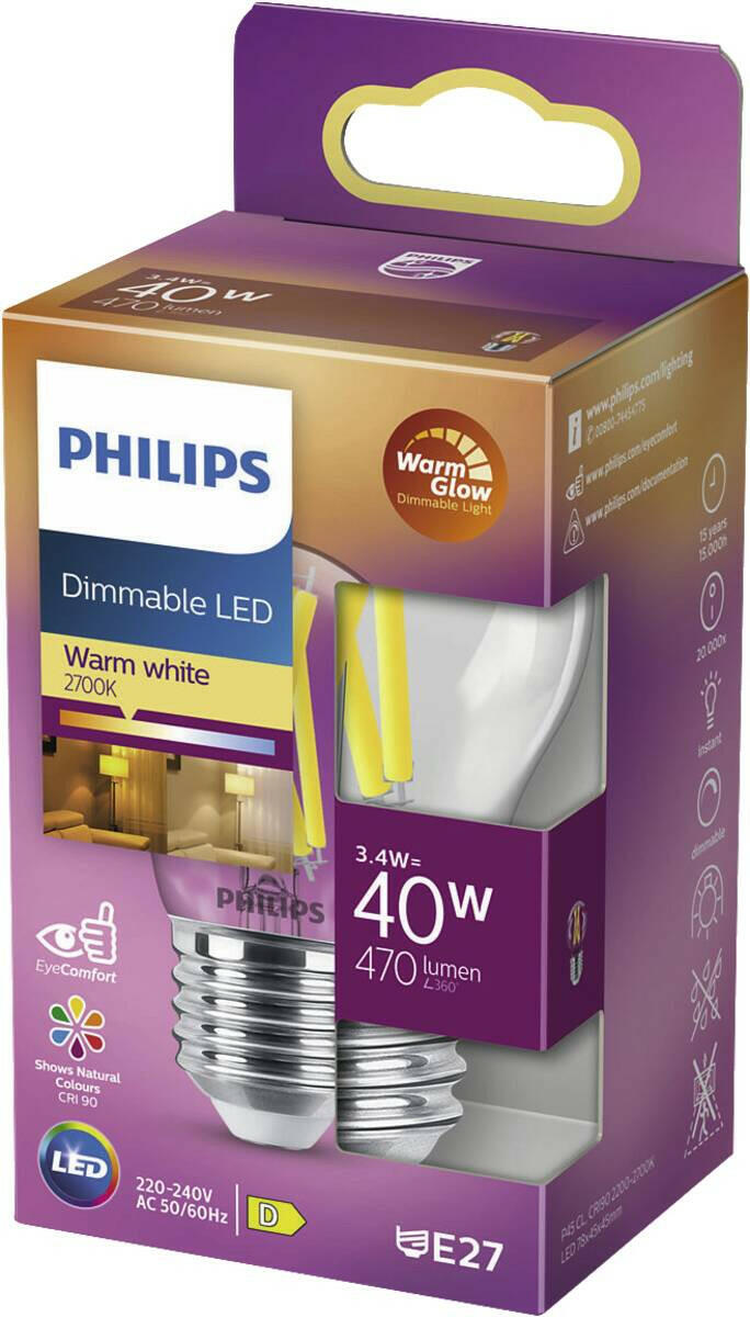 Philips LED classic 40W P45 E27 CL WGD90 SRT4.