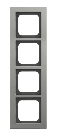 ABB Busch-Jaeger ABB Busch-Jaeger Axcent Pur Afdekraam 4-Voudig Platina