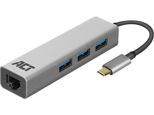 ACT ACT AC7055 USB-C Hub 3.0 3x USB-A + LAN