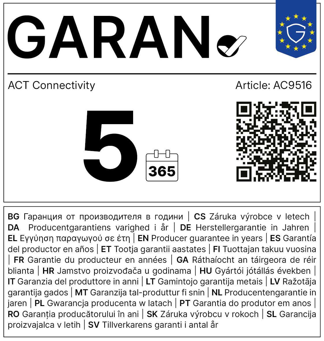 ACT ACT AC9516 Schermreiniging 200ml