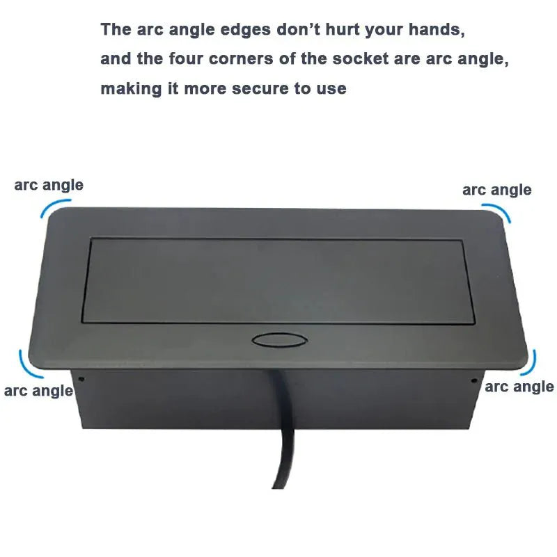 ACT POWER BLOCK 3 USB CHARGING PORTS 3 GERMAN OUTLETS BLACK 1.5M