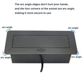 ACT POWER BLOCK 3 USB CHARGING PORTS 3 GERMAN OUTLETS BLACK 1.5M