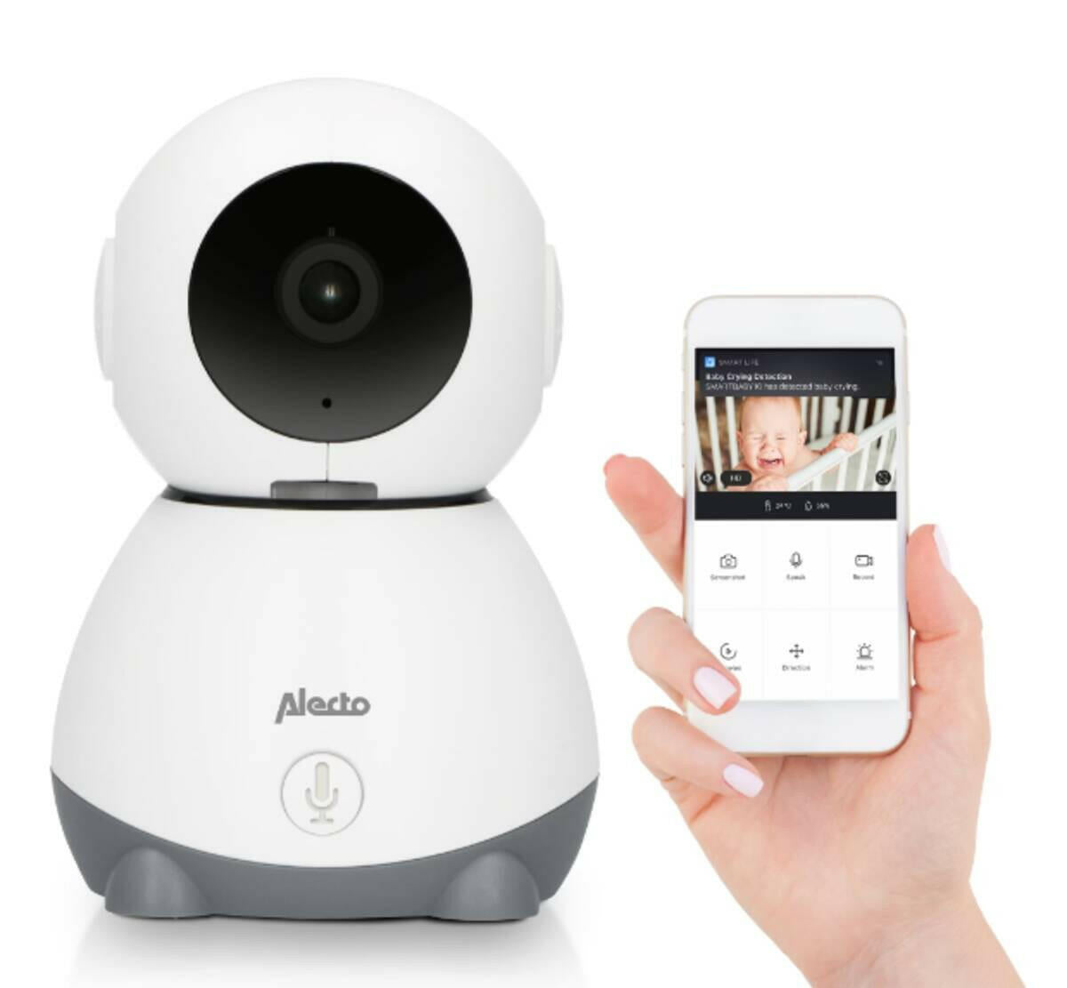 Alecto Smartbaby10 Babyfoon wit.