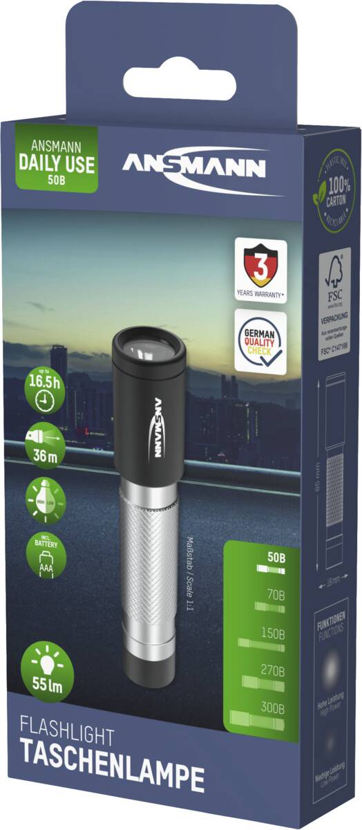 Ansmann Ansmann Torch-Daily-Use-50B-1AAA-CB