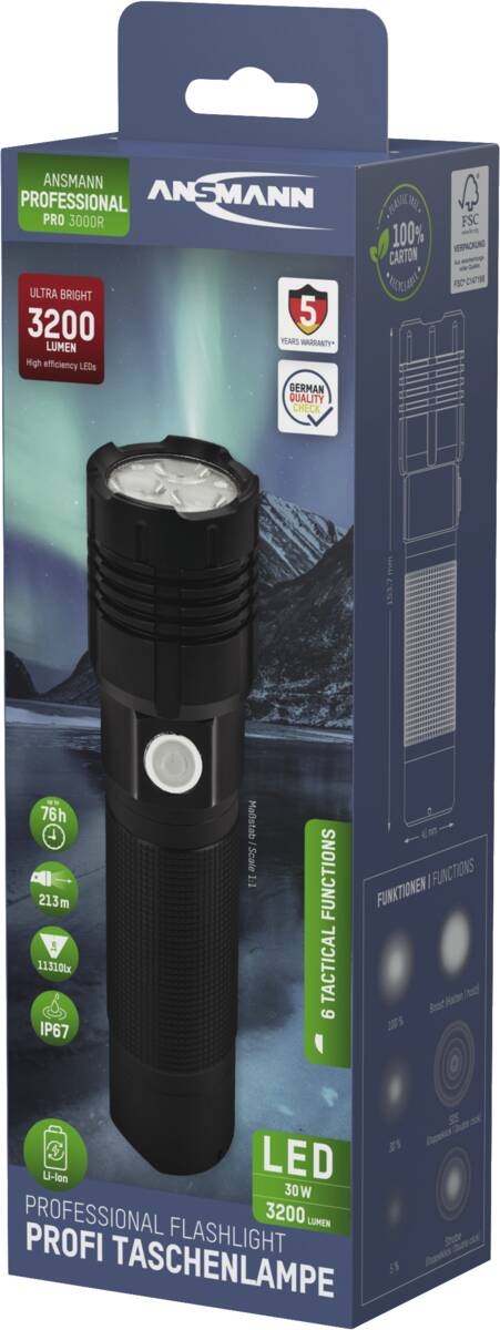Ansmann Ansmann Torch-PRO-3000R-Li-Ion-cb