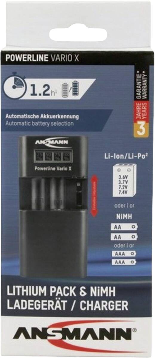 Ansmann Ansmann Universal- batterijlader Powerline Vario X