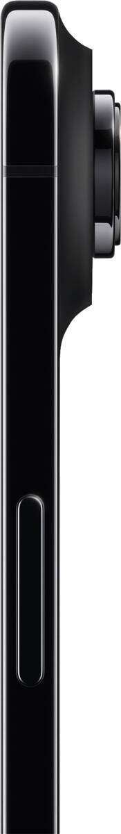 iPhone Air spacezwart – zijkant, 5,64 mm dun