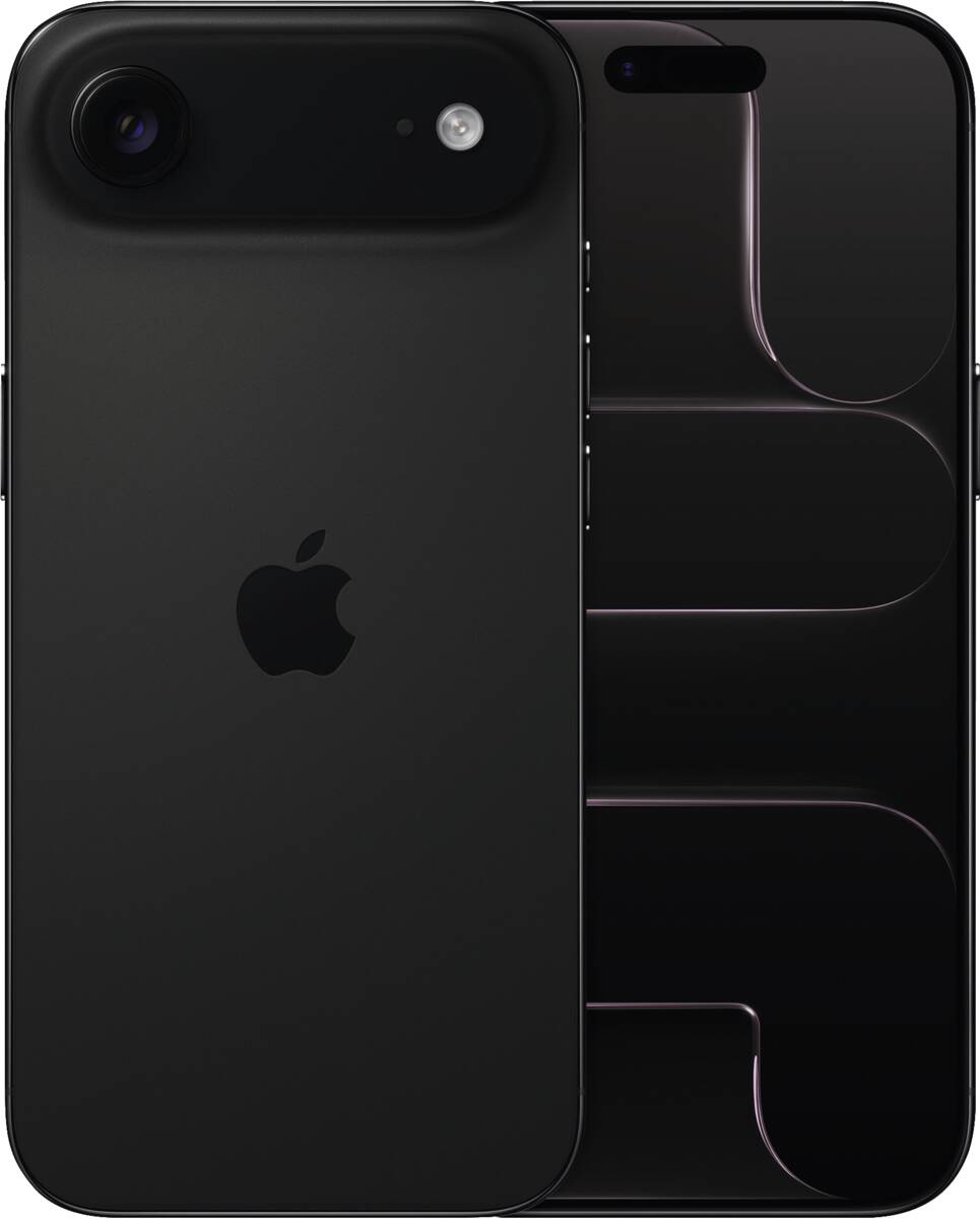 iPhone Air spacezwart – achter- en voorkant