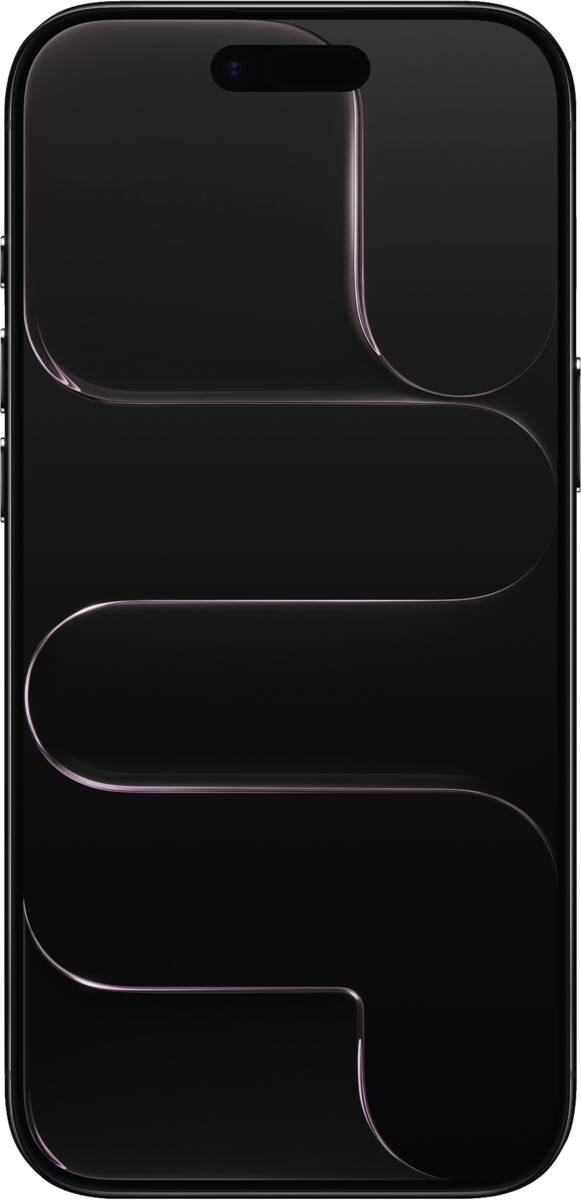 iPhone Air spacezwart – voorkant met scherm