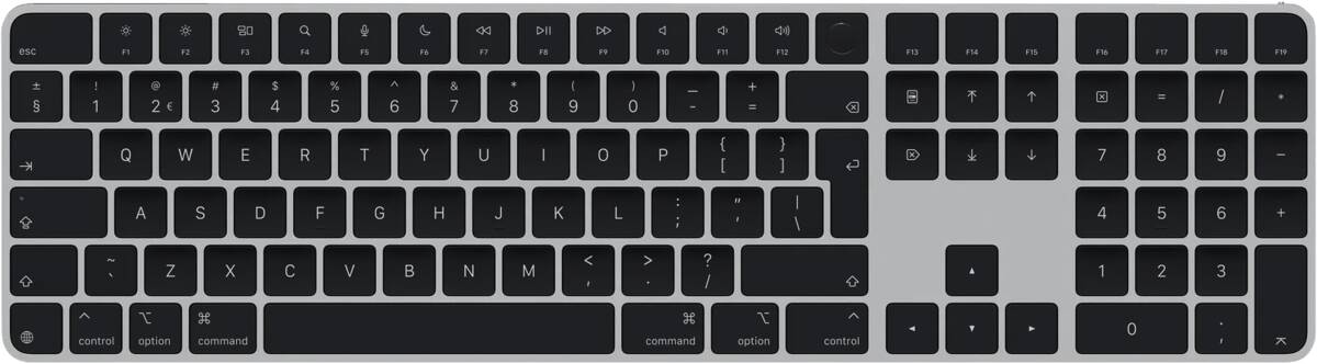 Apple Apple Magic Keyboard met Touch ID en Numeriek (USB-C) Zwart