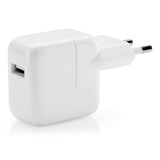 Scanpart USB netvoeding adapter USB-A 12W 2A wit.