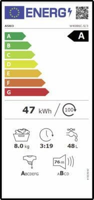 Asko Asko W4086C.S/3 RVS