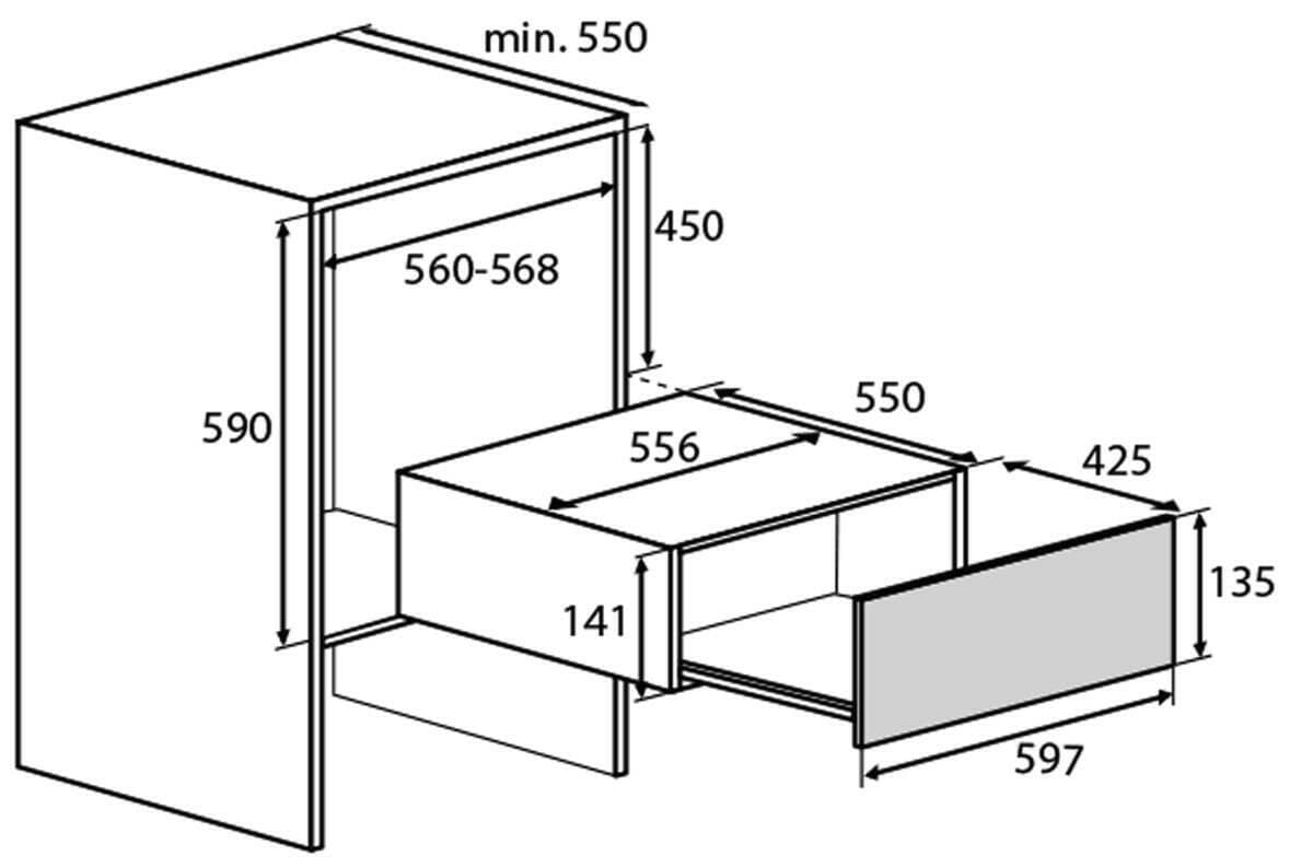 ATAG ATAG WD1795D grafiet