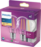 Philips LED classic 60W E27 A60 WW CL ND 2PF - 2er Pack