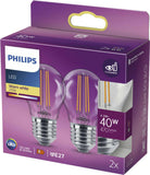 Philips LED classic 40W E27 P45 WW CL ND 2PF.