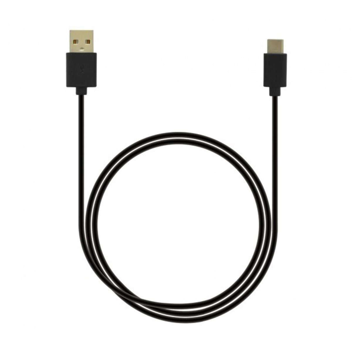 Grabn Go laad+datakabel USB-A USB-C 1m zwart