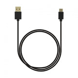 Grabn Go laad+datakabel USB-A USB-C 1m zwart