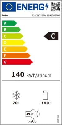 Beko Beko B3RCNO256W wit