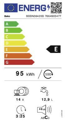 Beko Beko BDDN36420D Dark Inox