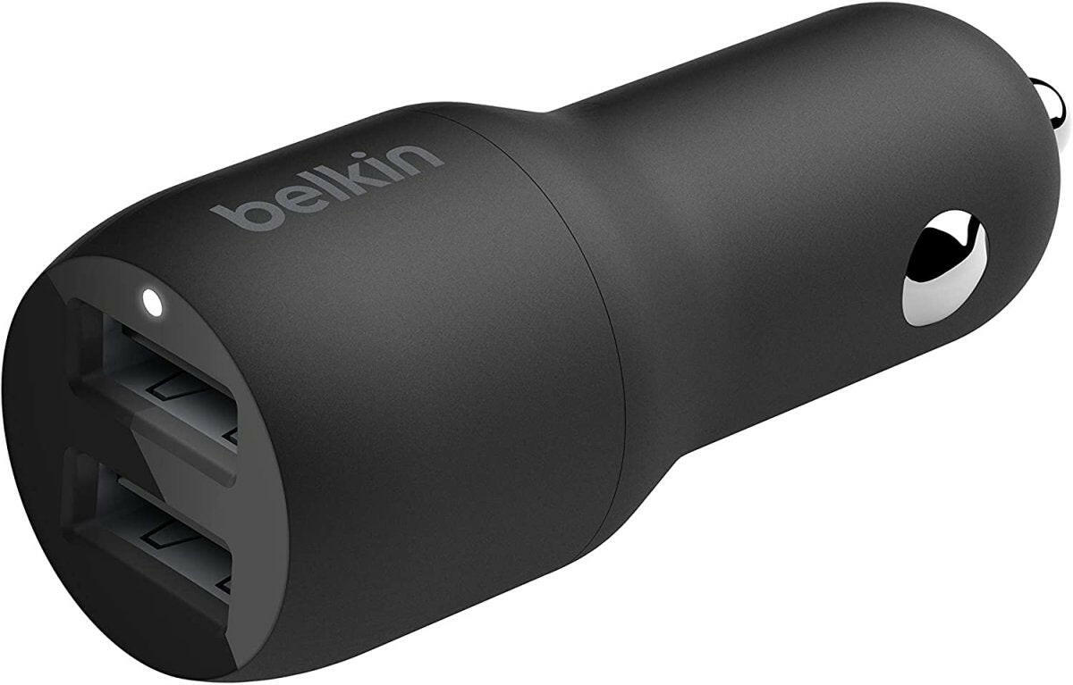 Belkin Dual USB-A Car Charger 12W X2.