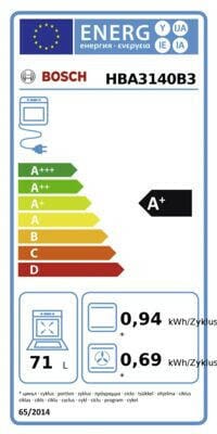 Bosch Bosch HBA3140B3 zwart