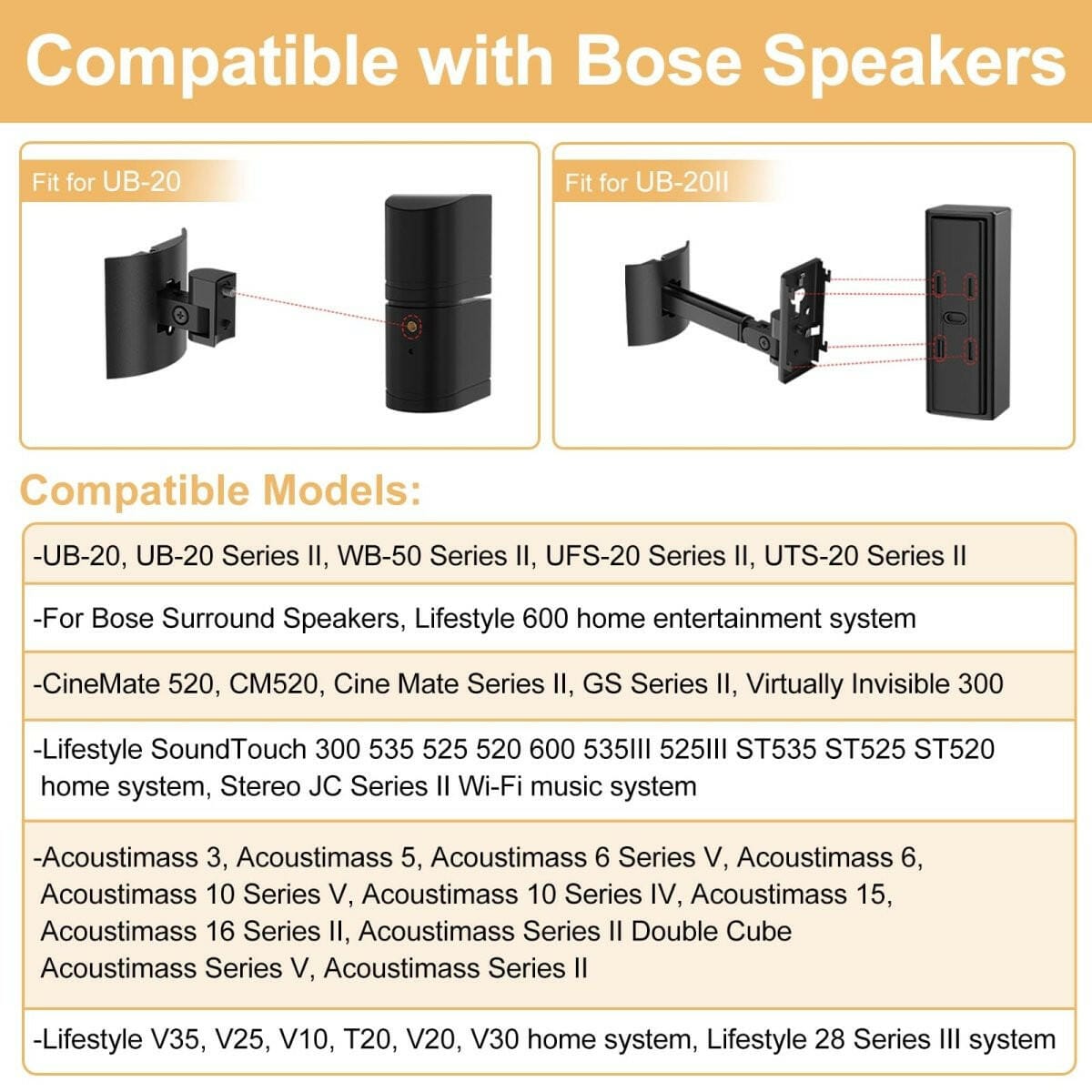 Bose Bose UTS 20 WIT CE accessoires