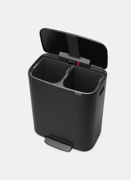 Brabantia Brabantia Bo Pedaalemmer, 2 x 30L mat zwart