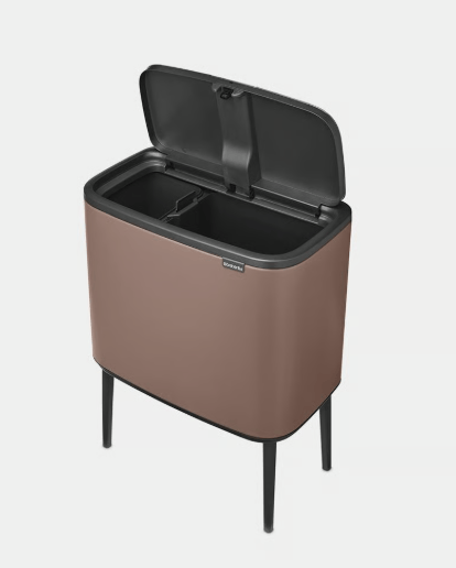 Brabantia Brabantia Bo Touch Bin 11 + 23L Satin Taupe