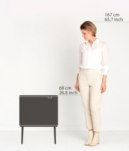 Brabantia Brabantia Bo Touch Bin 11 + 23L Soft Beige