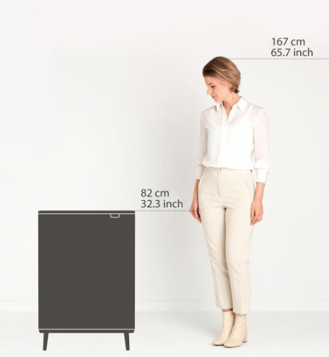 Brabantia Brabantia Bo Touch Bin Hi, 2 x 30L Matt Black