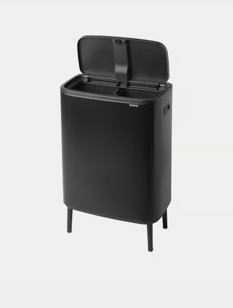 Brabantia Brabantia Bo Touch Bin Hi, 2 x 30L Matt Black