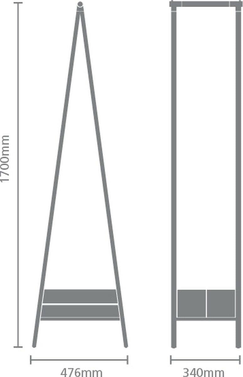 Brabantia Brabantia Linn Kledingrek, Compact - Black