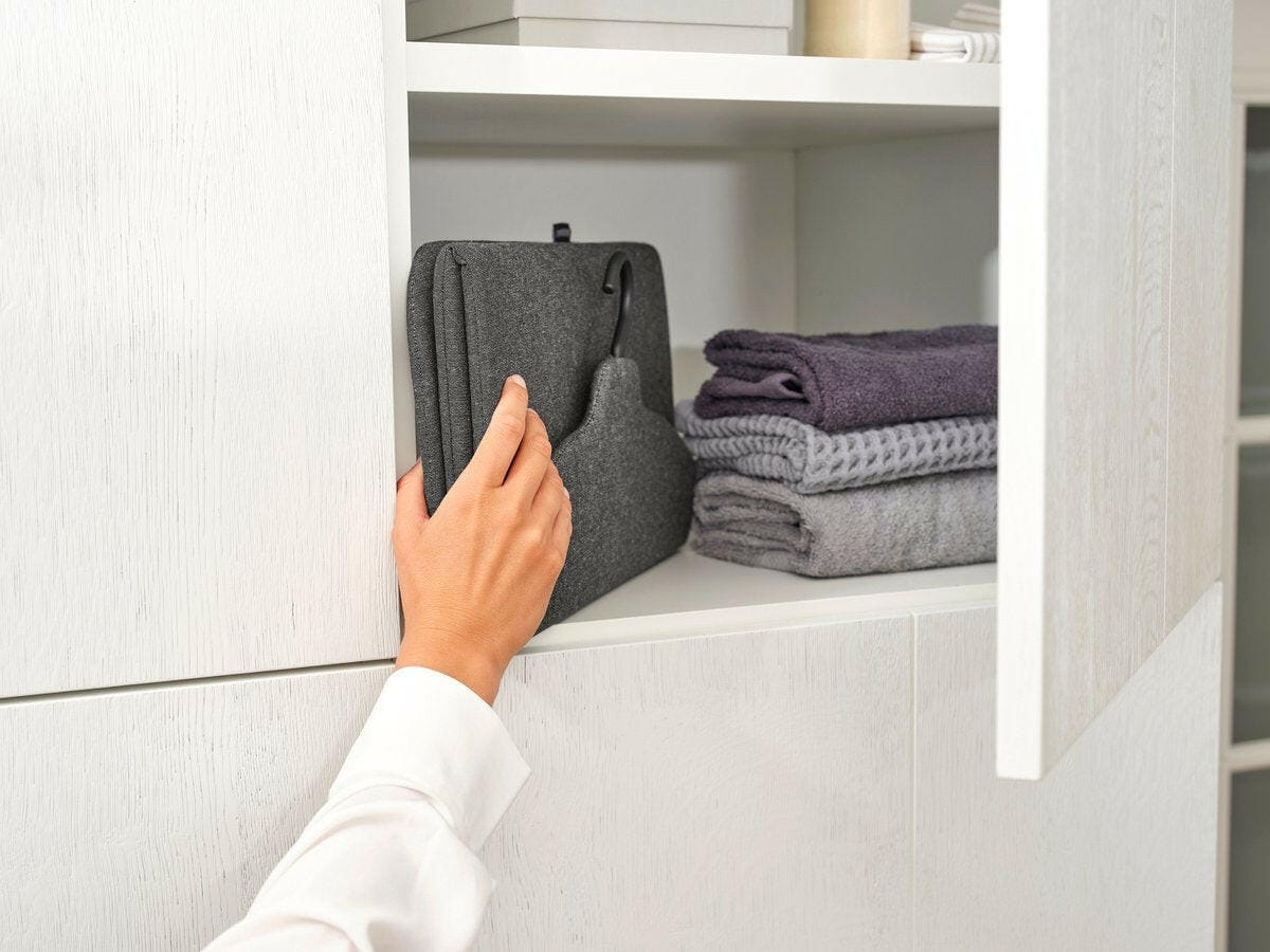 Brabantia Brabantia Refresh & Steam Kleding Stoombord Opvouwbaar - Pepper Black