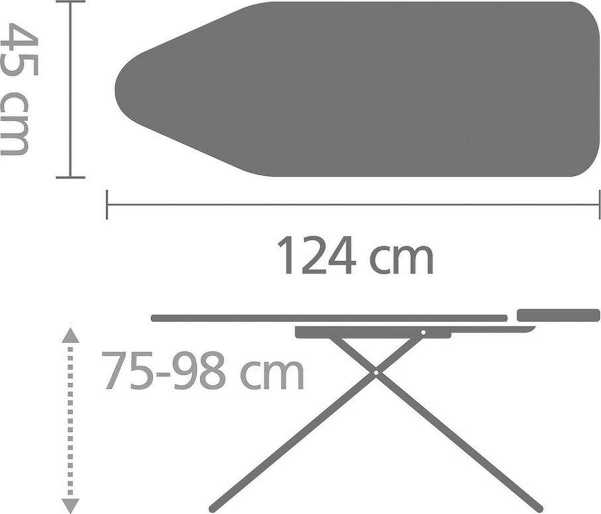 Brabantia Brabantia Strijkplank C - 124 x 45 cm - Spring Bubbles