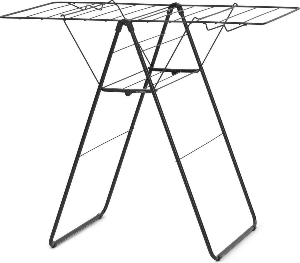 Brabantia HangOn droogrek, 25 meter met stang - Matt Black