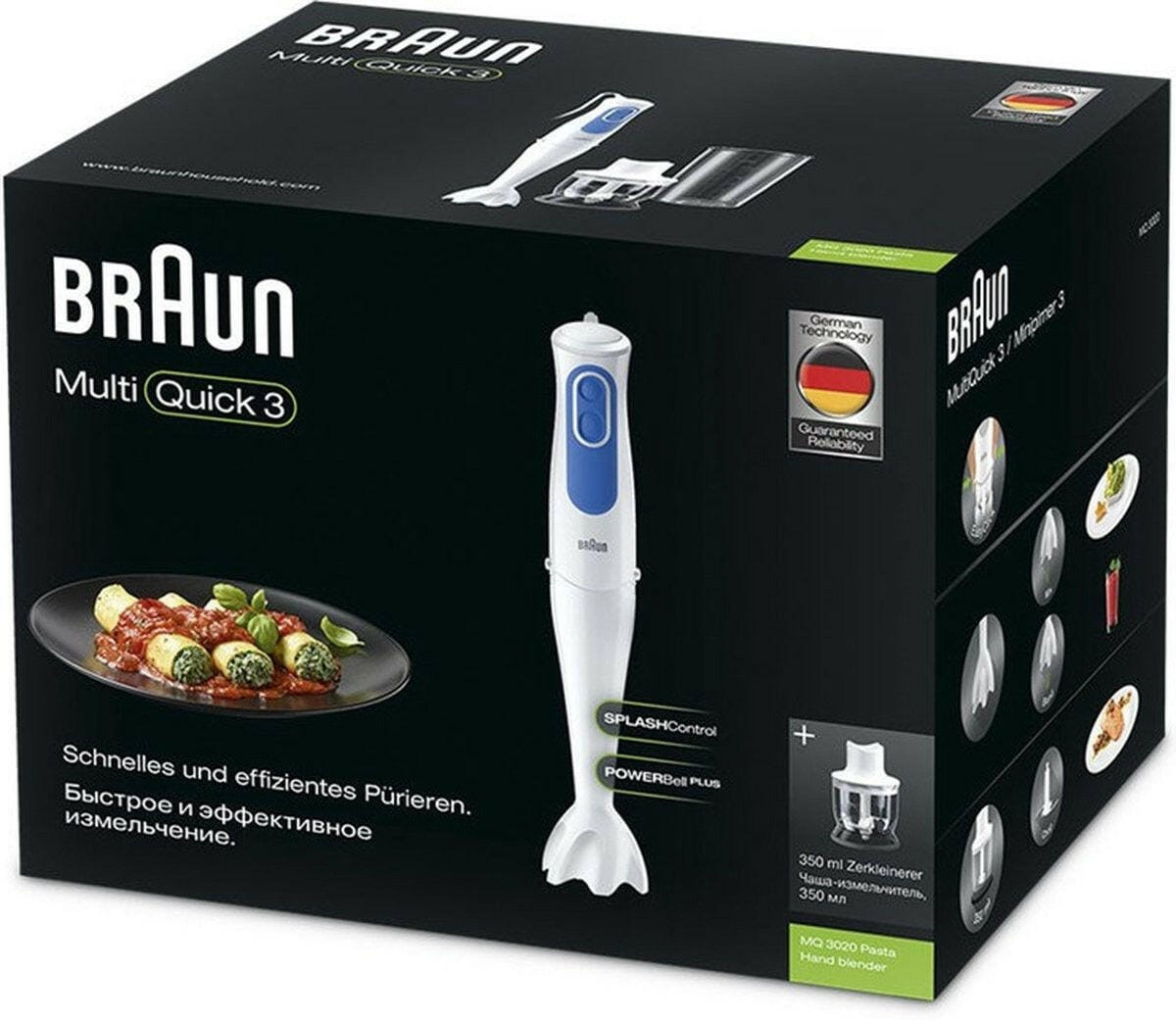 Braun Domestic Home Braun MQ3020WH Pesto Multiquick 3 wit-blauw