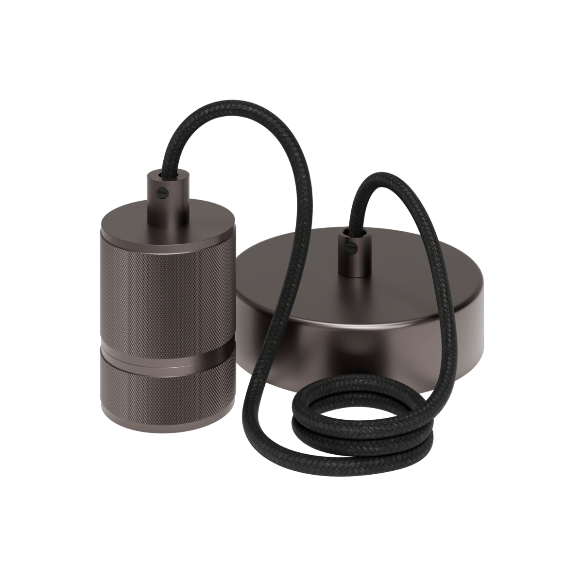 Calex Calex Retro Pendel E27 Aluminium Gun Metal Grijs 1,5m
