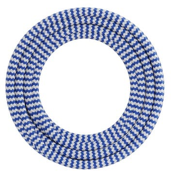 Calex Calex Textiel Omwikkelde Kabel Blauw Wit 2x 0,75mm2 1,5m