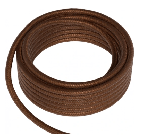 Calex Calex Textile Kabel 2x0,75mm2 3m Metallic Brown