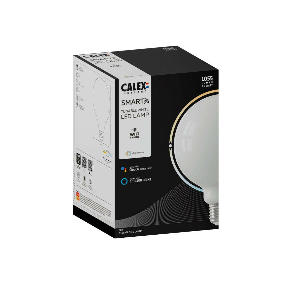 CALEX LEDLAMP SMART LED GLOBELAMP G125 E27 FILAMENT SOFTLINE.